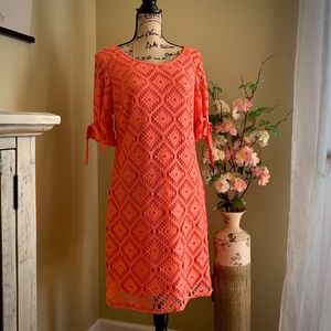 CB ESTABLISHED 1962 CROCHETED DRESS WITH LINING
